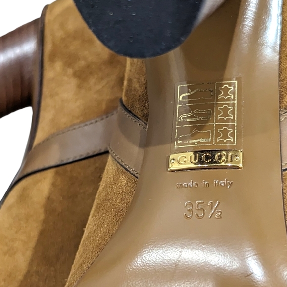 Authentic Gucci Maori Lifford Heeled Boots 35.5 - Picture 8 of 16